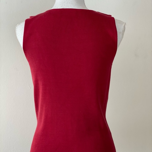 Ann Taylor 100% silk thinly ribbed tank - Picture 2 of 7